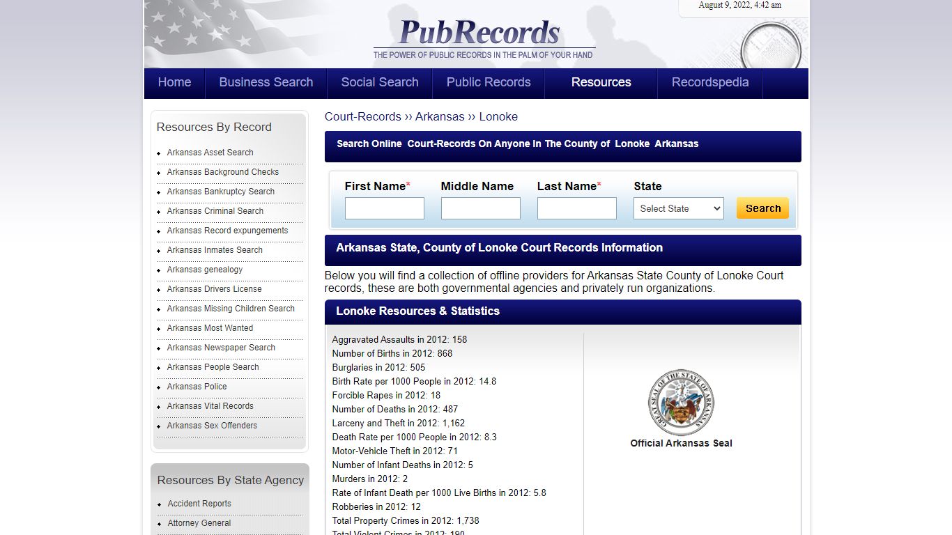 Lonoke County, Arkansas Court Records - Pubrecords.com